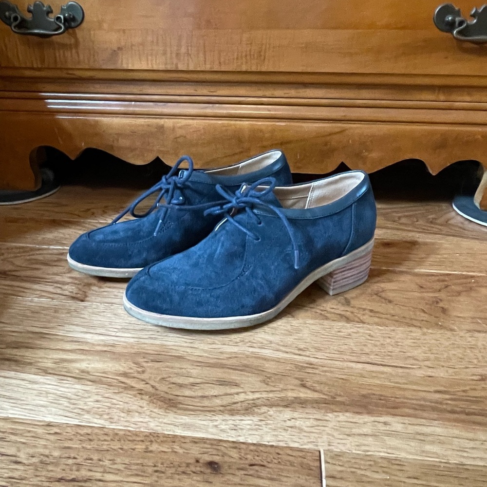 Clark’s heeled loafers